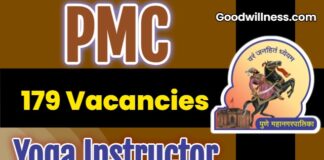 Pune Municipal Corporation Job 2025: Notification Out for 179 Yoga Instructor Vacancies