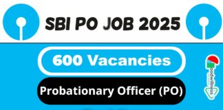 SBI PO Job Recruitment 2025 | SBI Invites 600 Probationary Officer (PO) Vacancy