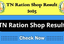 TN Ration Shop Result 2024 2025 for Salesman and Packers Vacancy