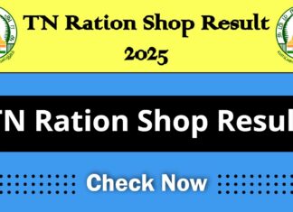 TN Ration Shop Result 2024 2025 for Salesman and Packers Vacancy