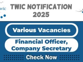 TWIC Job Recruitment 2025: Apply Now Financial Officer, Company Secretary Vacancy