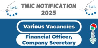 TWIC Job Recruitment 2025: Apply Now Financial Officer, Company Secretary Vacancy
