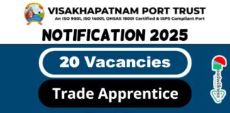 Visakhapatnam Port Job Recruitment 2025: Apply Now Trade Apprentice Vacancy