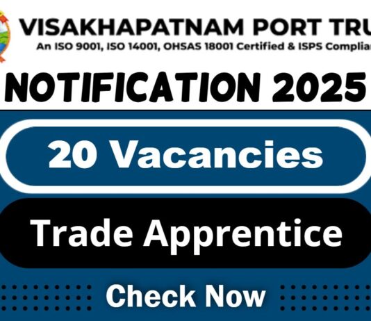 Visakhapatnam Port Job Recruitment 2025: Apply Now Trade Apprentice Vacancy
