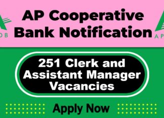Andhra Pradesh Cooperative Bank (APCOB) Job 2025 | APCOB Invites 251 Clerk and Assistant Manager Post