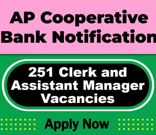 Andhra Pradesh Cooperative Bank (APCOB) Job 2025 | APCOB Invites 251 Clerk and Assistant Manager Post