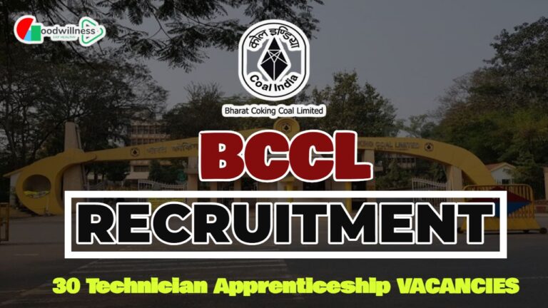 BCCL JOB Recruitment 2025 | BCCL Invites 30 Technician Apprenticeship Vacancy, Apply Now