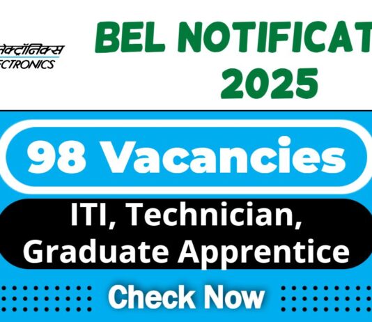 BEL Apprentice Job Recruitment 2025 | BEL Invites 98 ITI, Technician, Graduate Apprentice Vacancy, Apply Now