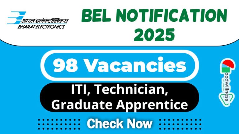 BEL Apprentice Job Recruitment 2025 | BEL Invites 98 ITI, Technician, Graduate Apprentice Vacancy, Apply Now