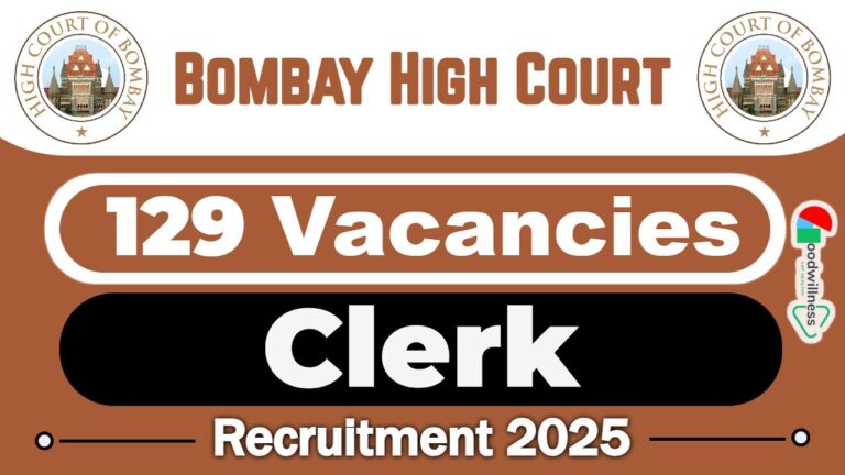 Bombay High Court Job Recruitment 2025 | 129 Clerk Vacancy, Check Notification