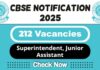 CBSE Job Recruitment 2025 | CBSE Invites 212 Junior Assistant and Superintendent Vacancy, Apply Now