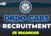DRDO Job Recruitment 2025 | DRDO-CABS Invites 25 JRF Vacancy, Apply Walk-In