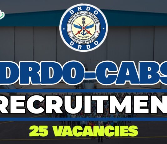 DRDO Job Recruitment 2025 | DRDO-CABS Invites 25 JRF Vacancy, Apply Walk-In