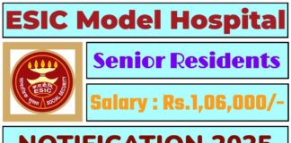 ESIC Jammu Recruitment 2025 | Notification For Senior Residents Vacancies, Apply Now