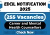 EdCIL India Limited Job Notification 2025 | EdCIL Invites 255 Career and Mental Health Counsellors Post