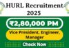 HURL Job Recruitment 2025 | HURL Invite 55 Vice President, Engineer Vacancy, Check Now