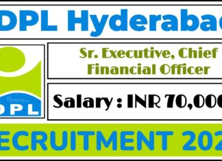 IDPL Hyderabad Recruitment 2025 | Apply Sr. Executive, Chief Financial Officer Vacancy, Salary Up to Rs. 70,000/- PM