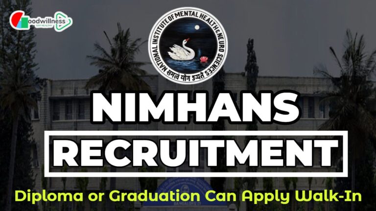 NIMHANS Job Recruitment 2025 | NIMHANS Invites Project Technical Support – II Post, Apply Walk-In