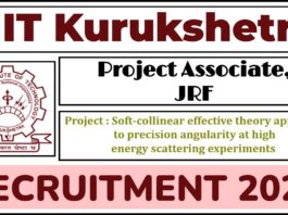NIT Kurukshetra Recruitment 2025 | Apply Project Associate, JRF Vacancies, Check Eligibility