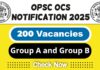 OPSC Job Notification 2025 | OPSC Invites 200 Group A and Group B OCS Vacancy, Apply Now