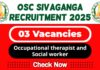 OSC Sivaganga Job Recruitment 2025 | OSC sivaganga Invites Occupational therapist and Social worker Post