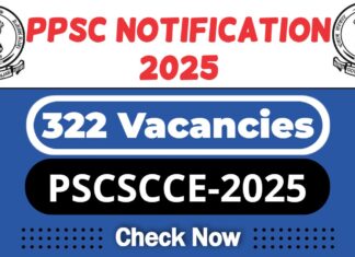 PPSC Job Recruitment 2025 | PPSC Invites 322 Punjab State Civil Services Combined Competitive Examination-2025 (PSCSCCE-2025) Post