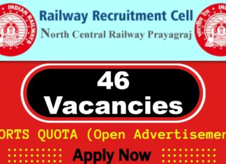 RRC NCR Job Recruitment 2025 | RRC NCR Invites 46 SPORTS QUOTA Vacancy, Apply Online