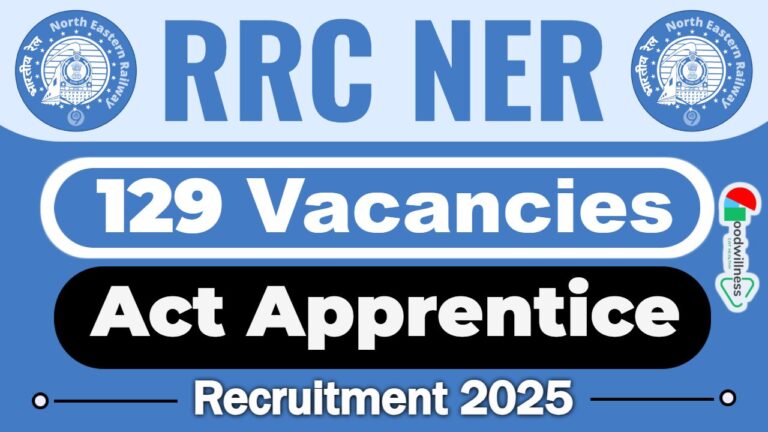 RRC NER Recruitment 2025 | 1104 ACT Apprentice Training Notification, Check Now