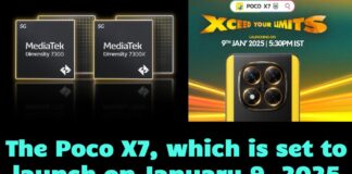 The Poco X7, which is set to launch on January 9, 2025
