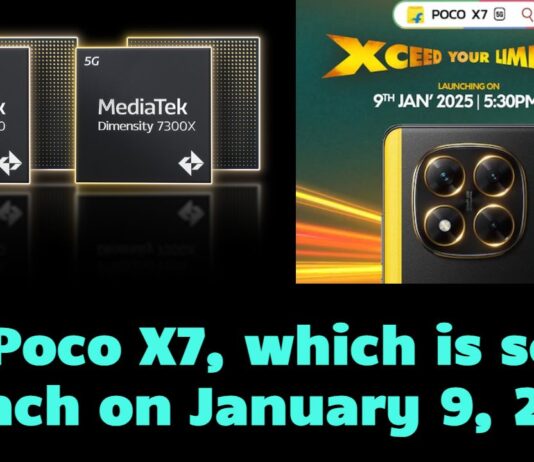 The Poco X7, which is set to launch on January 9, 2025