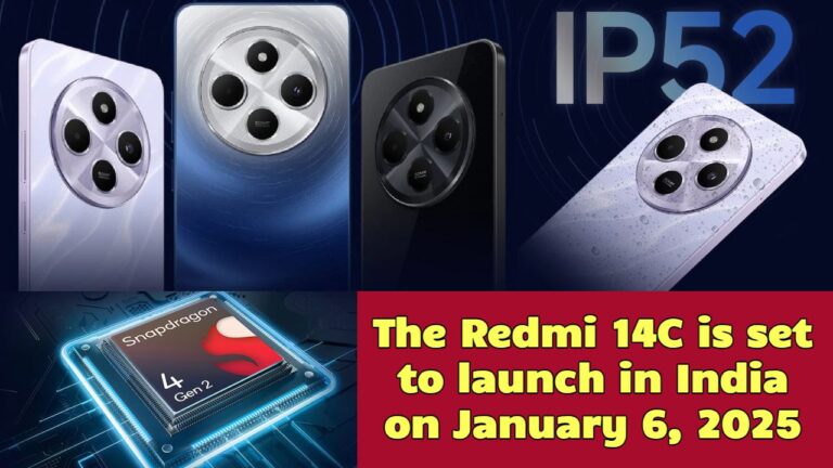 The Redmi 14C is set to launch in India on January 6, 2025 Budget Segment Upcoming Smartphone