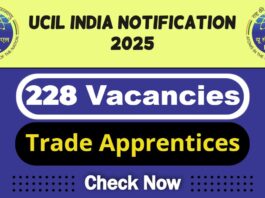 UCIL India Job Recruitment 2025 | UCIL Invites 228 Trade Apprentices Vacancy, Check Now