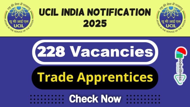 UCIL India Job Recruitment 2025 | UCIL Invites 228 Trade Apprentices Vacancy, Check Now
