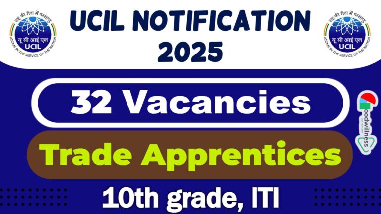 UCIL Recruitment 2025 | Apply 32 ITI Trade Apprentice Vacancies