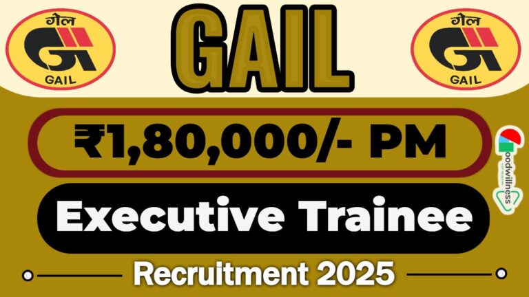 GAIL (India) Recruitment 2025 | 70+ Executive Trainee Vacancy, Apply Online Now