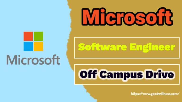 Microsoft Career Job 2025 | Hiring as Software Engineer Role
