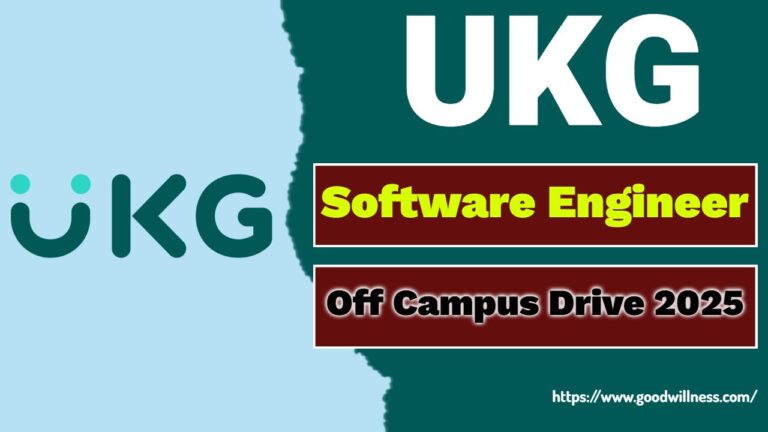 UKG Off Campus Drive 2025 | Hiring for Freshers as Software Engineer Role, Apply Online