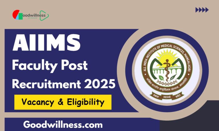 AIIMS Mangalagiri Faculty Recruitment 2025 | 50 Faculty Group-A Vacancy, Check Notification