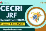 CECRI Chennai JRF Recruitment 2025