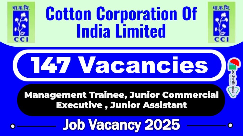 Cotton Corporation Of India Recruitment 2025