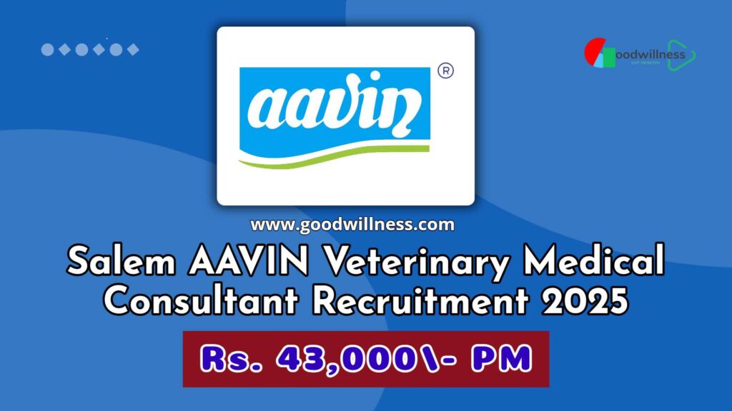 Salem AAVIN Veterinary Medical Consultant Recruitment 2025