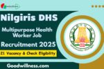 Nilgiris GMCH Health Provider Recruitment 2025