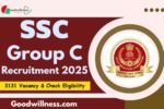 SSC Group C Recruitment 2025
