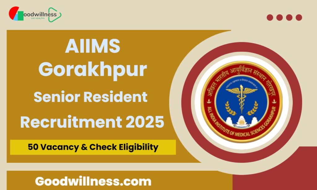 AIIMS Gorakhpur Senior Resident Job 2025