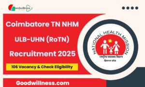 Coimbatore NHM ULB Recruitment 2025