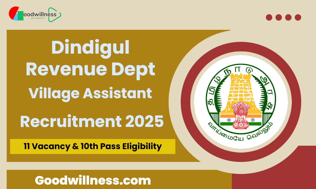 Dindigul Revenue Dept Recruitment 2025