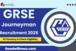 GRSE Journeyman Recruitment 2025