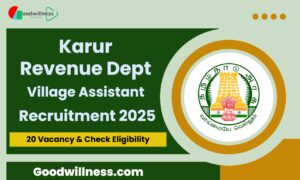 Karur Revenue Dept Recruitment 2025