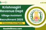 Krishnagiri Village Assistant Recruitment 2025