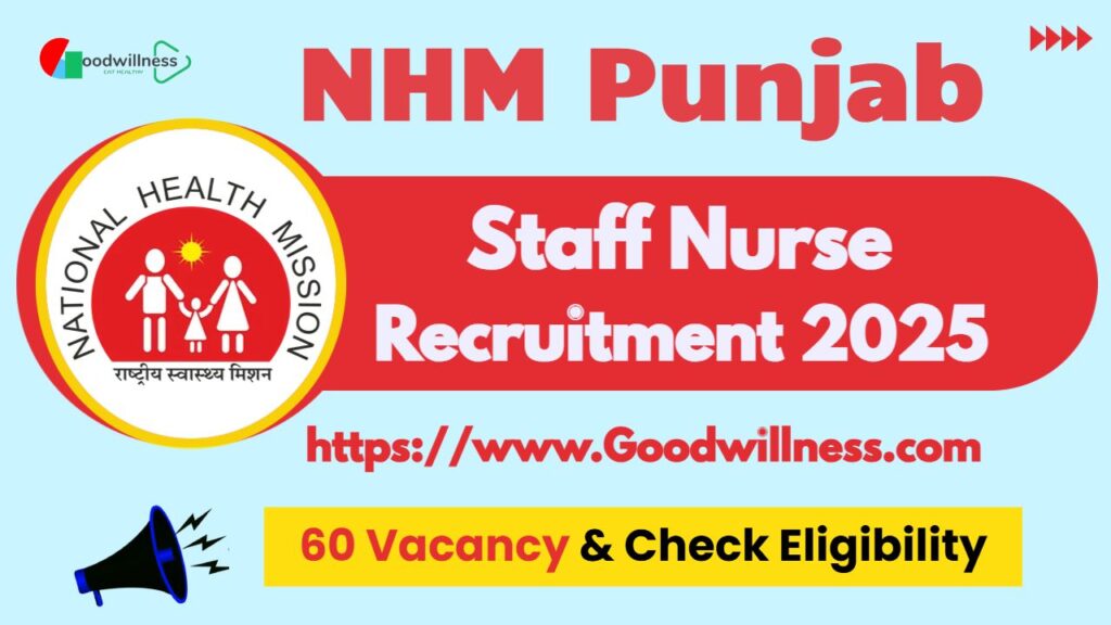 NHM Punjab Staff Nurse Recruitment 2025